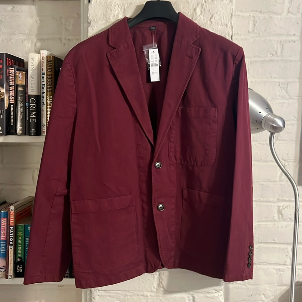 NWT J Crew Canvas Blazer 42